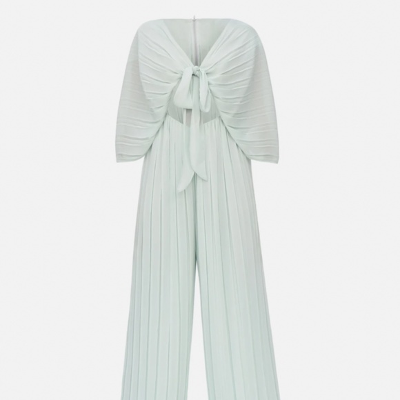 NWOT Andrea Iyamah Thero Jumpsuit - Mint Blue - Picture 7 of 13